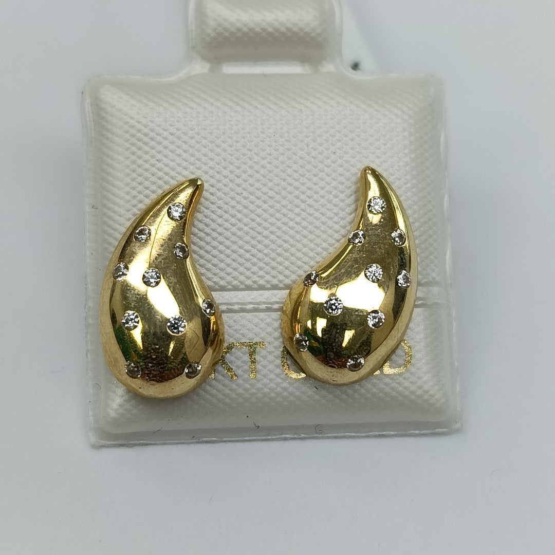 BROQUELES ORO 14K 2 (NUEVO)