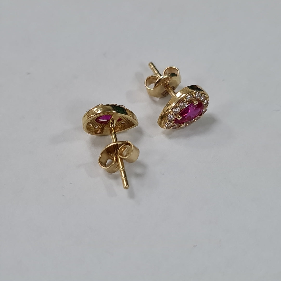 BROQUELES ORO 14K 1.4 (NUEVO)