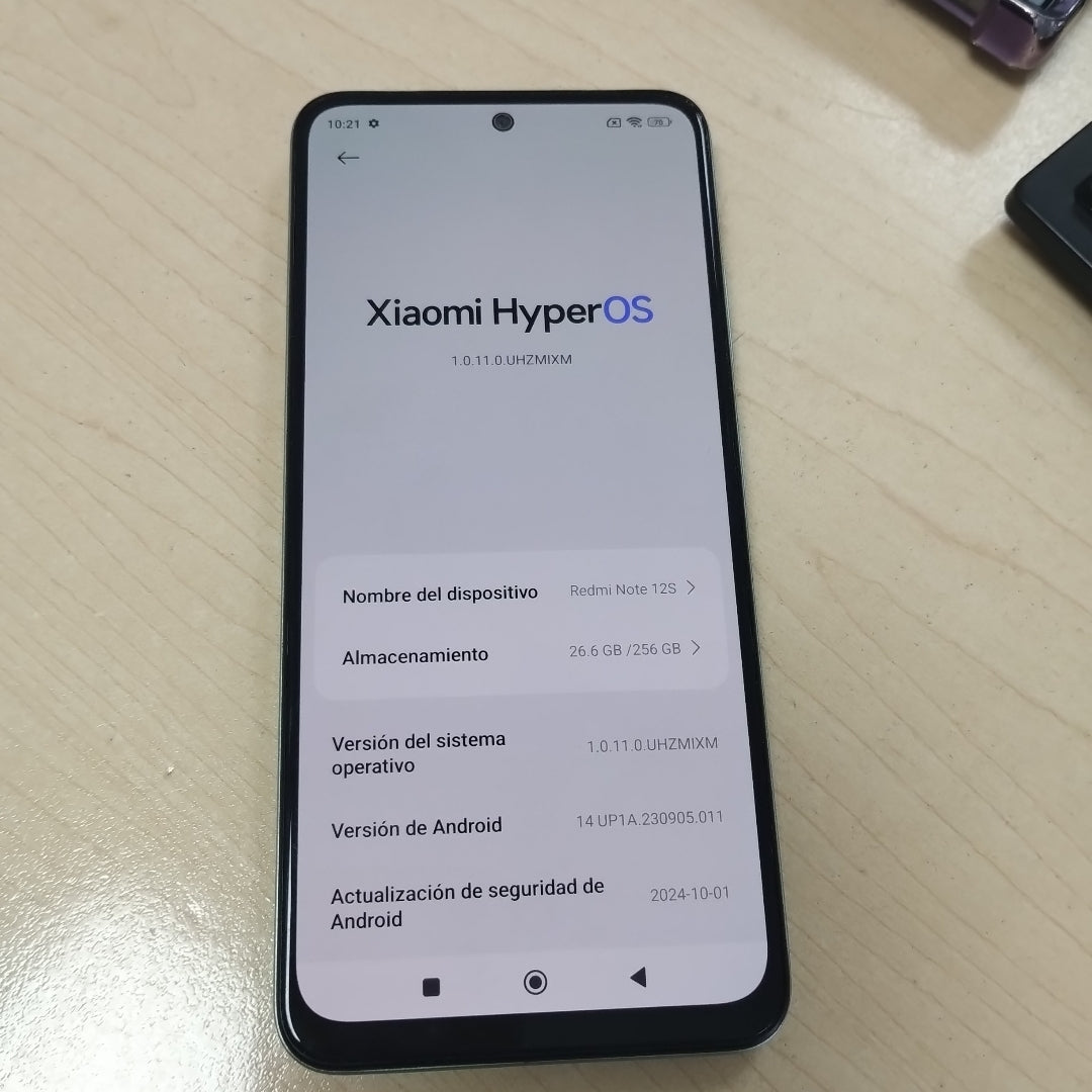 CELULAR XIAOMI REDMI NOTE 12S 2303CRA44A (2023) 256 GB 8 GB RAM (SEMINUEVO)