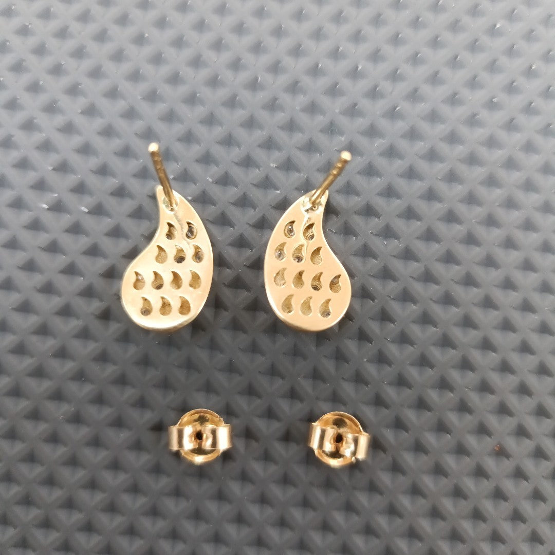 BROQUELES ORO 14K 2.1 (NUEVO)