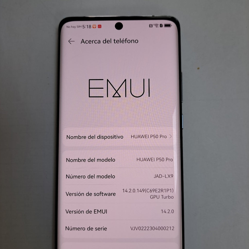 CELULAR HUAWEI P50 PRO JAD-LX9 256 GB 8 GB RAM (SEMINUEVO)