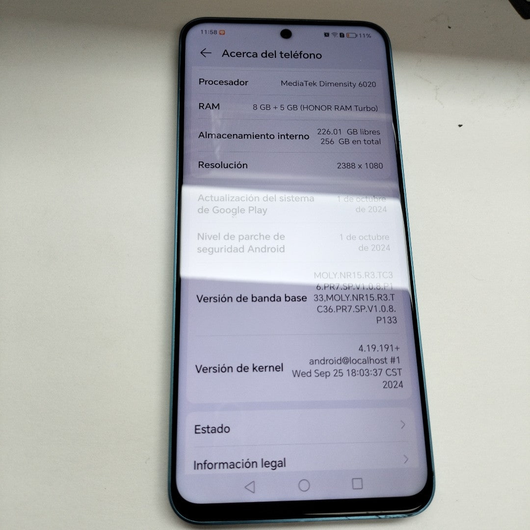 CELULAR HONOR 90 LITE CRT-NX3 (2023) 256 GB 8 GB RAM (SEMINUEVO)