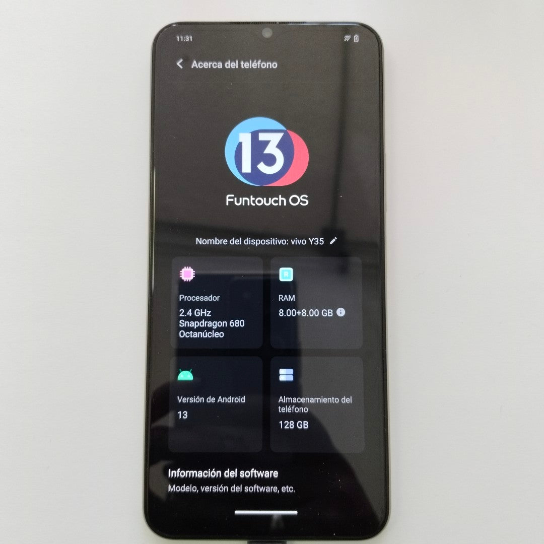 CELULAR VIVO Y35 V2205 128 GB 8 GB RAM (SEMINUEVO)