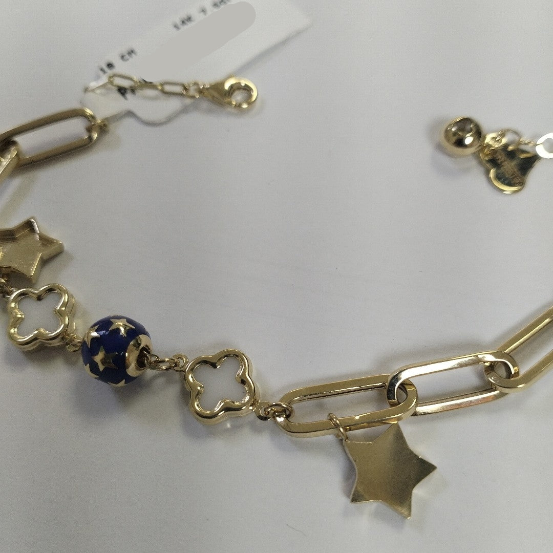 PULSERAS DAMA ORO 14K 7.5 (NUEVO)