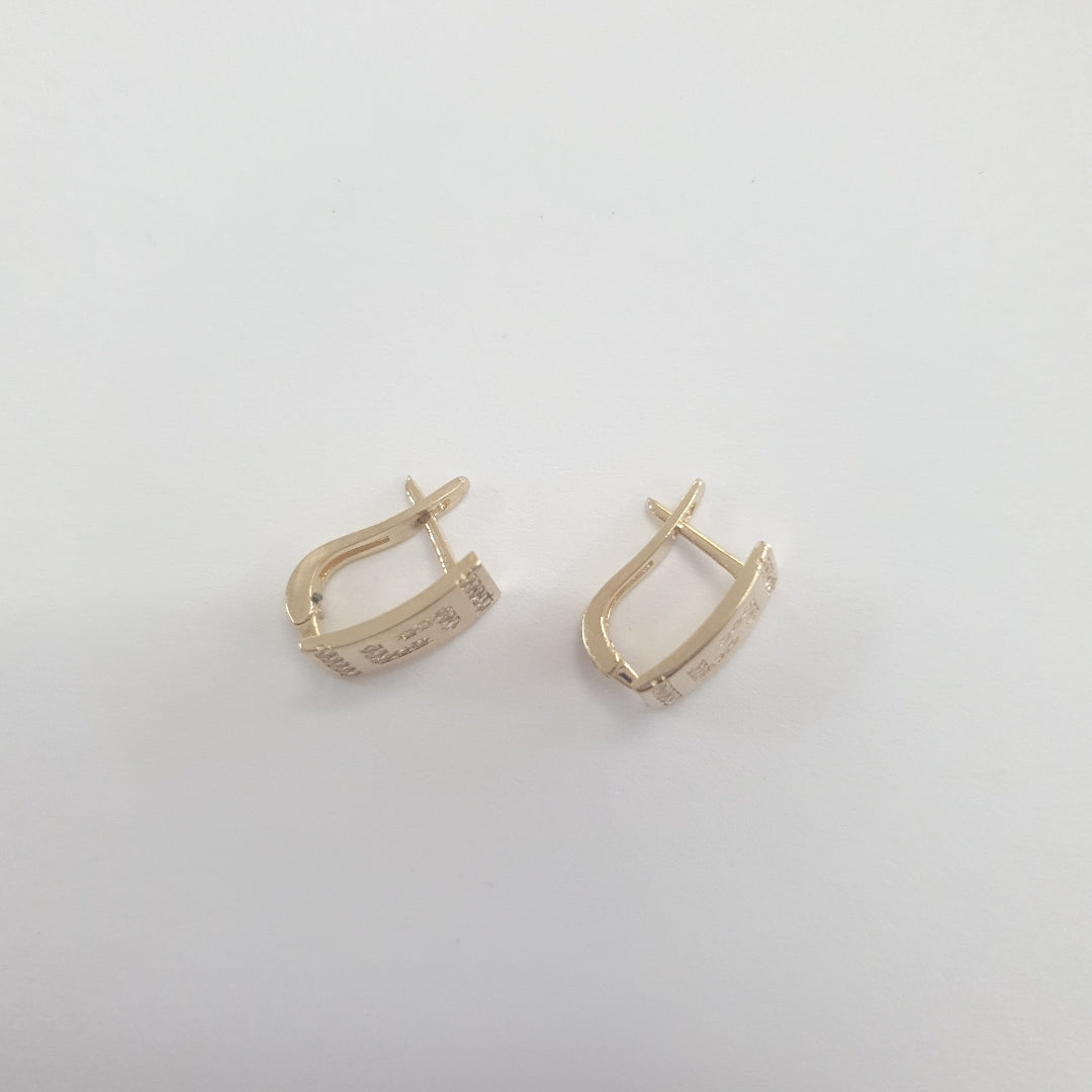 BROQUELES ORO 14K 2.4 (NUEVO)