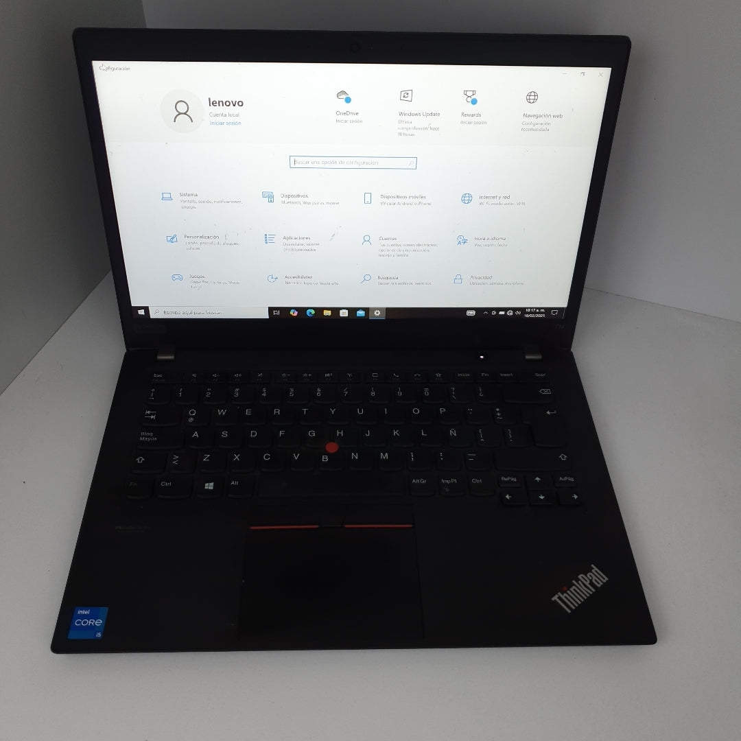 LAPTOP LENOVO THINKPAD T14 GEN 2 (2022) 512 GB SSD 16 GB RAM (SEMINUEVO)