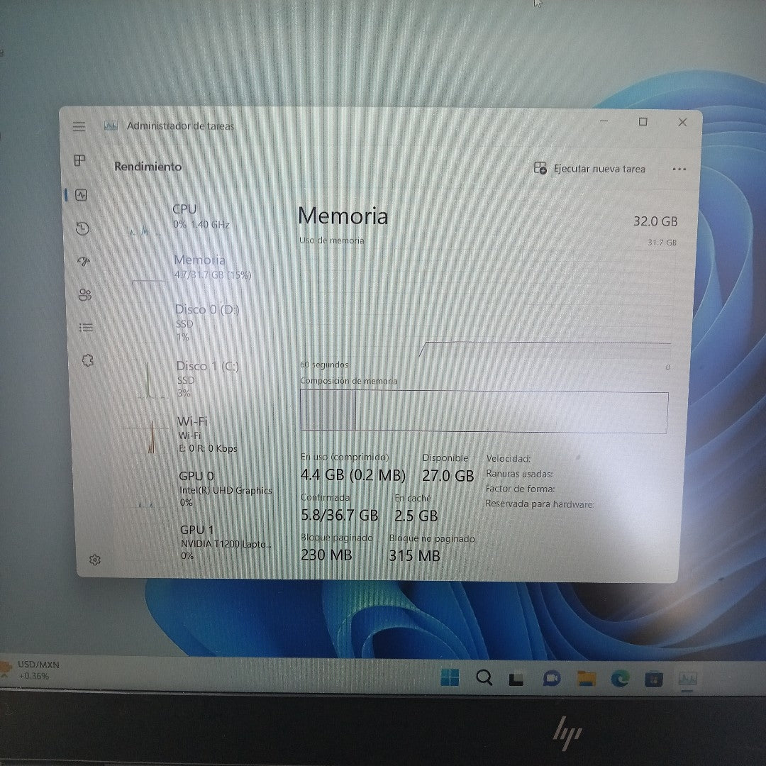LAPTOP HP ZBOOK FURY 15 G8 (2022) 512 GB SSD 16 GB RAM (SEMINUEVO)