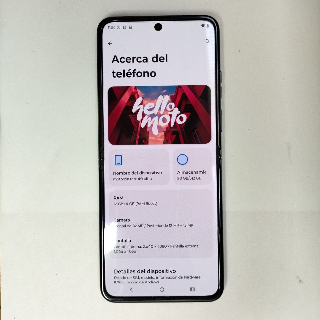 CELULAR MOTOROLA RAZR 40 ULTRA XT2321-1 (2023) 512 GB 12 GB RAM (SEMINUEVO)
