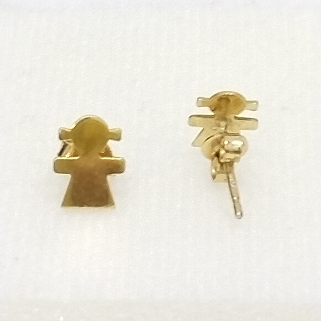 10426BRO00000B2268 FRD19 BROQUEL DE NIÑA LISA ORO 14K 0.9GRS (NUEVO)