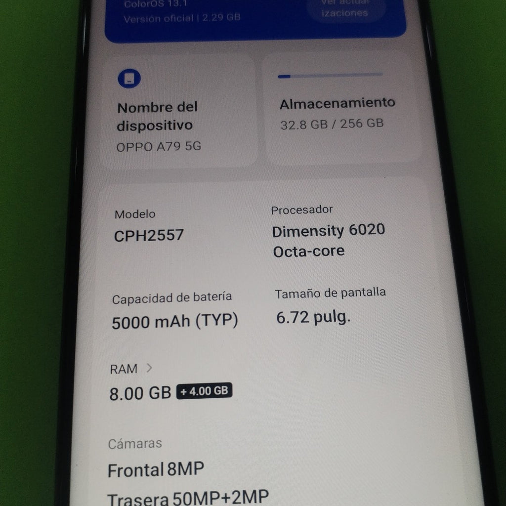 CELULAR OPPO  A79 CPH2557 (2023) 256 GB 8 GB RAM (SEMINUEVO)
