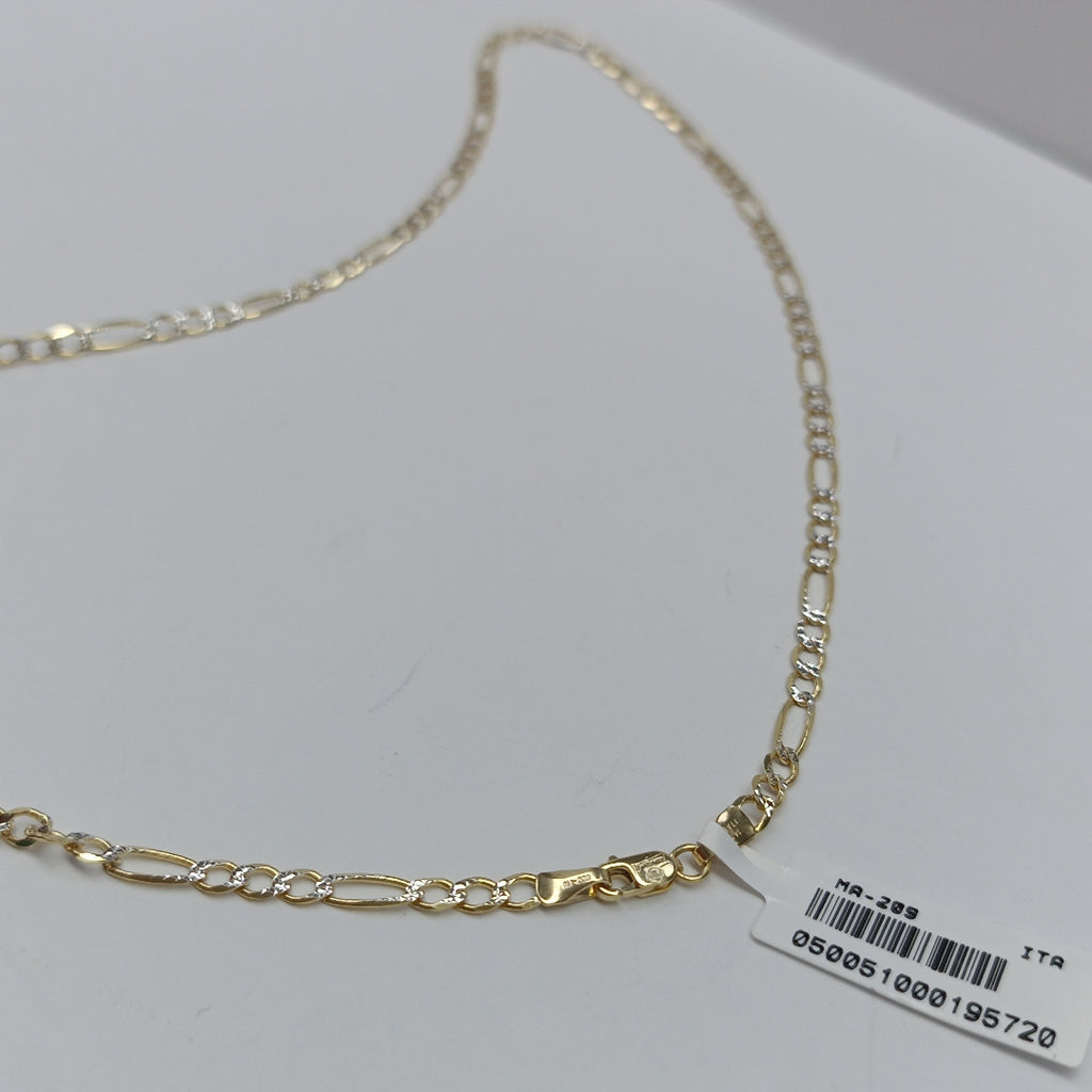 CADENAS CARTIER 3*1 DIAMANTADA ORO 14K 7.5 (NUEVO)