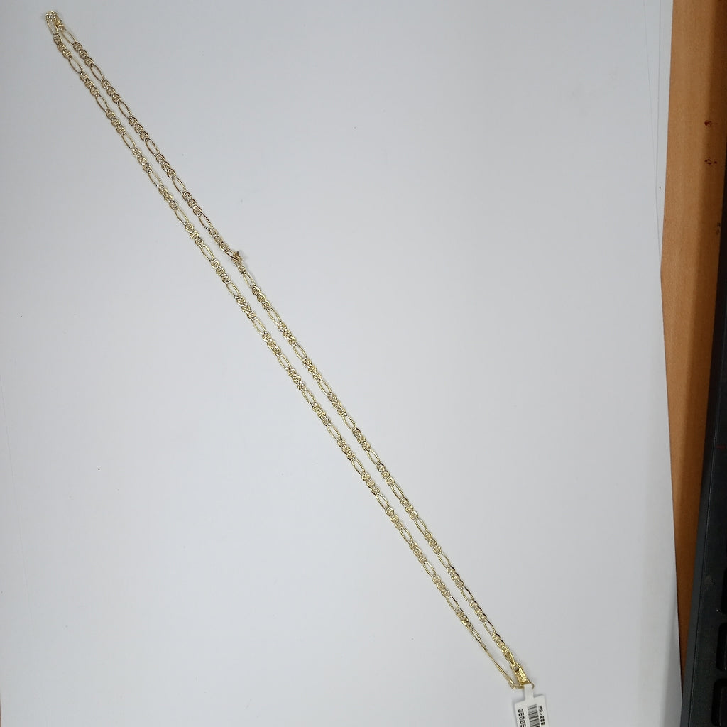 CADENAS CARTIER 3*1 DIAMANTADA ORO 14K 5.5 (NUEVO)