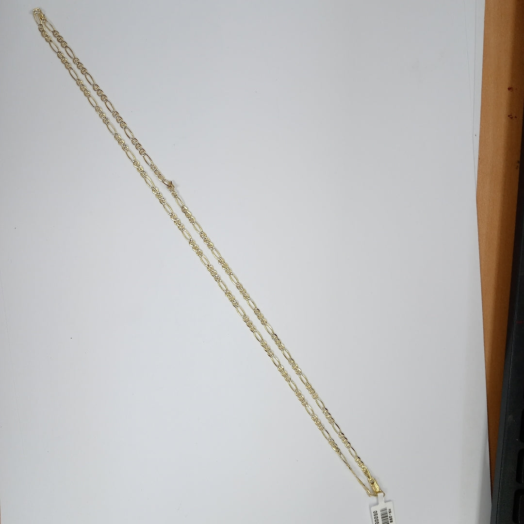 CADENAS CARTIER 3*1 DIAMANTADA ORO 14K 5.5 (NUEVO)