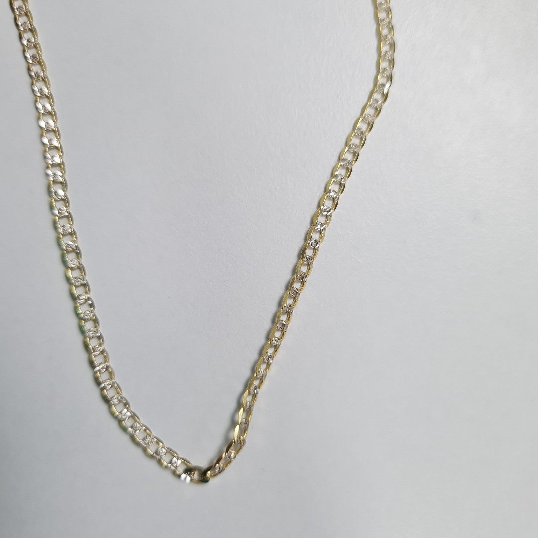 CADENAS BARBADA DIAMANTADA ORO 14K 4.7 (NUEVO)