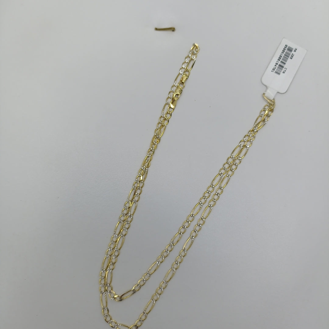 CADENAS CARTIER 3*1 DIAMANTADA ORO 14K 8.1 (NUEVO)