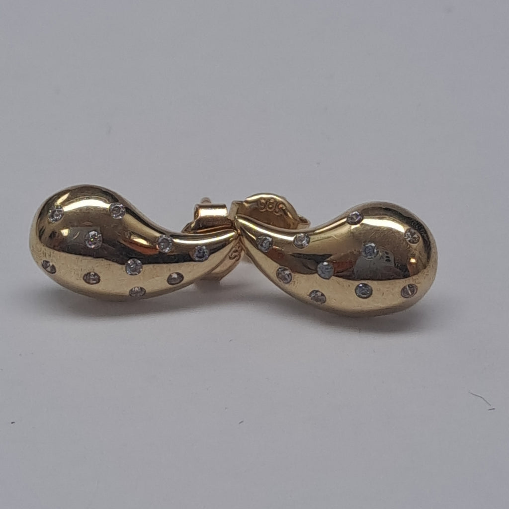 BROQUELES ORO 14K 2 (NUEVO)