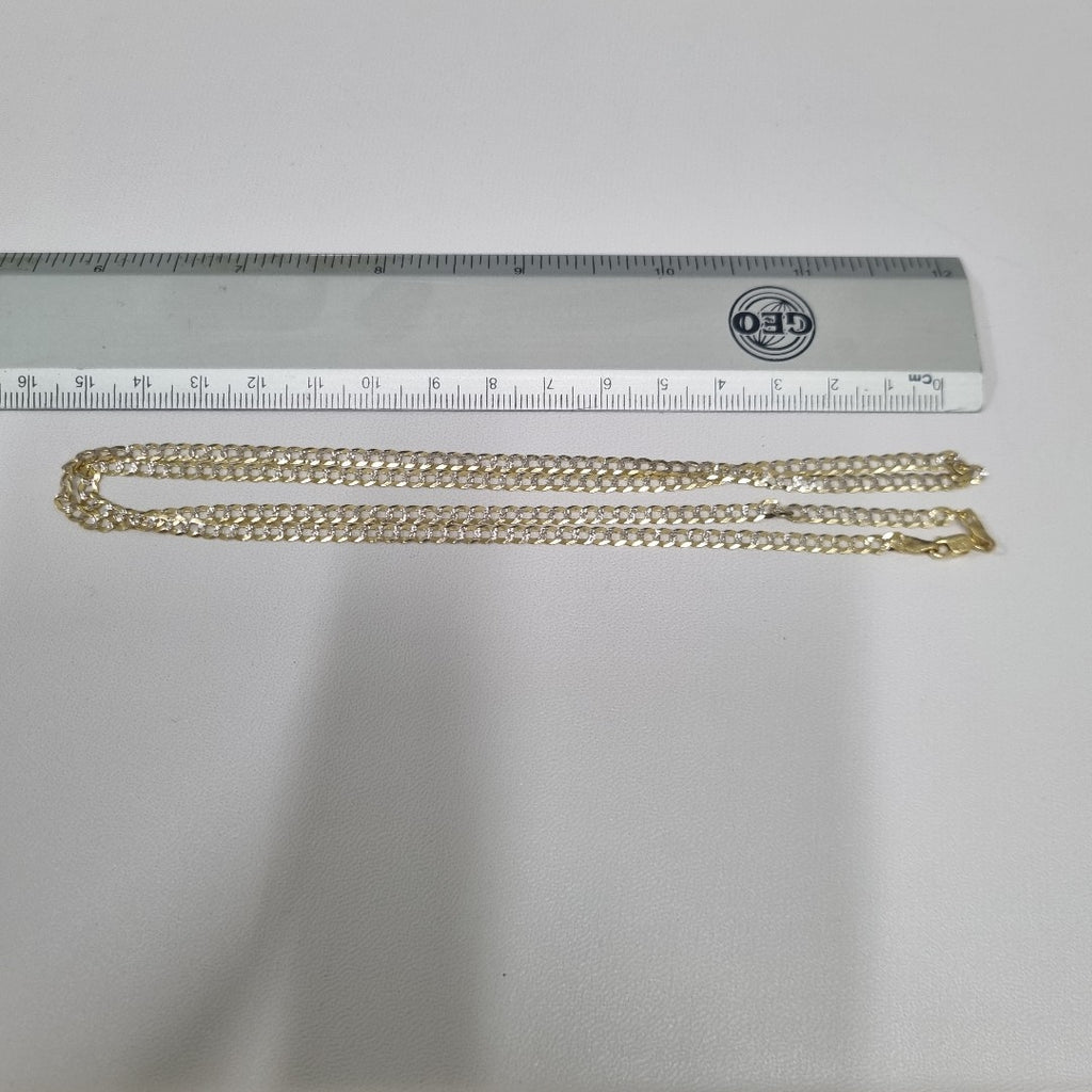 CADENAS BARBADA DIAMANTADA ORO 14K 7.3 (NUEVO)