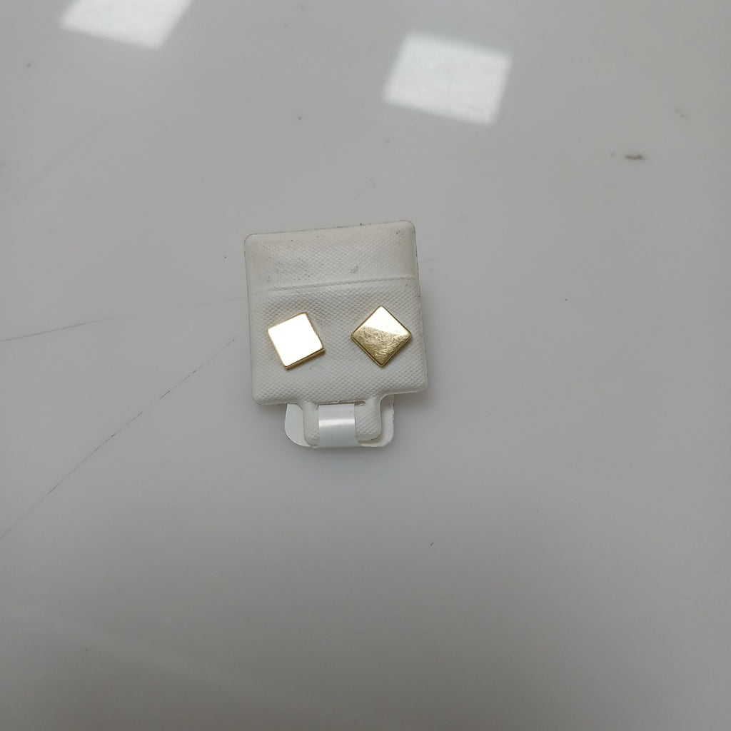 10196BRO00000B1659 FRD11 BROQUEL DE CUADRADO PULIDO ORO 14K 1.2GRS (NUEVO)