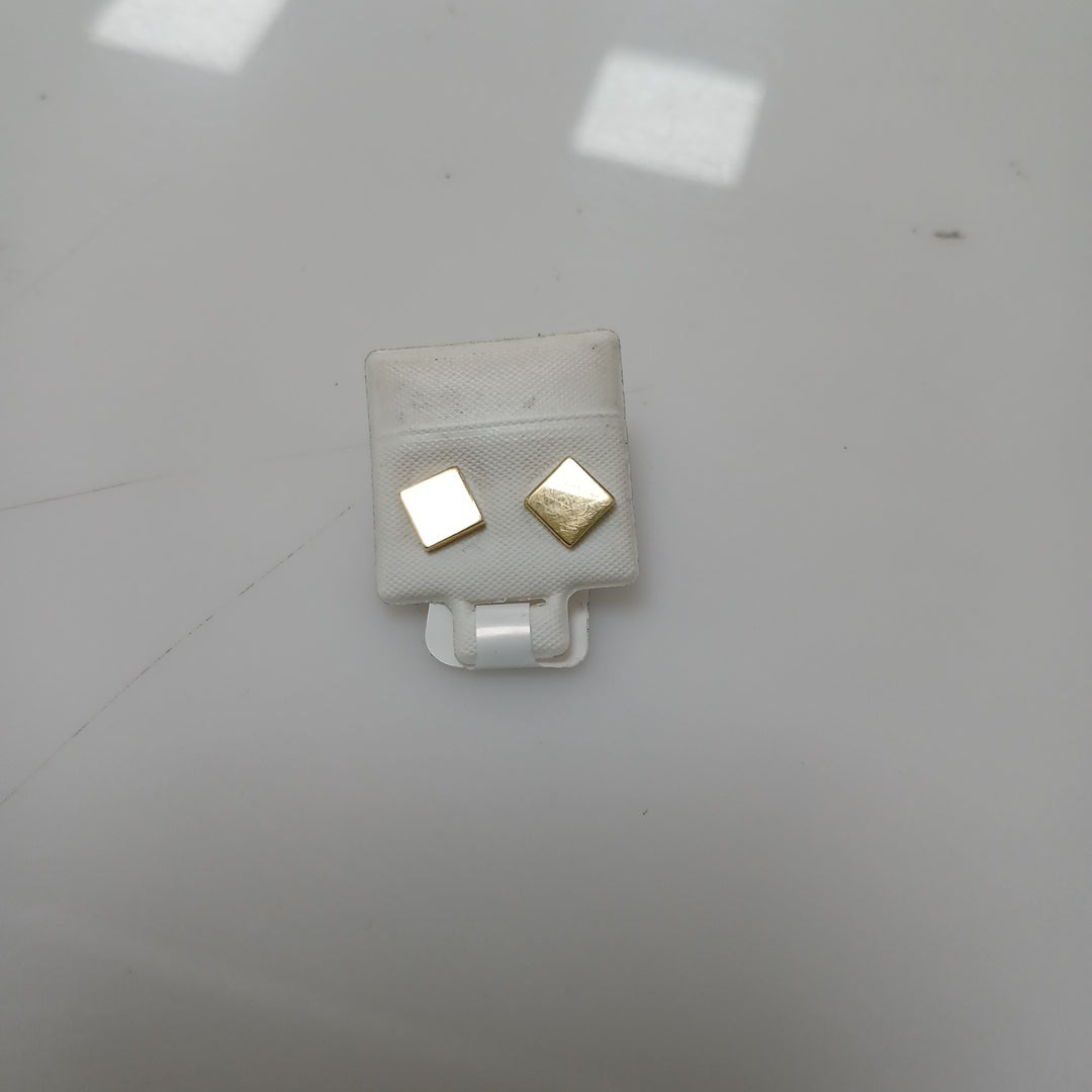 10196BRO00000B1659 FRD11 BROQUEL DE CUADRADO PULIDO ORO 14K 1.2GRS (NUEVO)