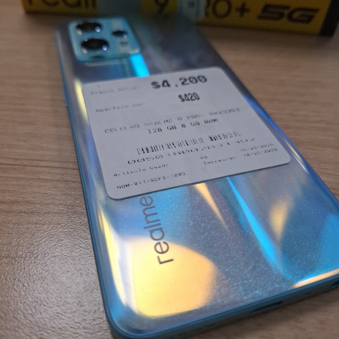 CELULAR REALME 9 PRO+ RMX3393 128 GB 8 GB RAM (SEMINUEVO)