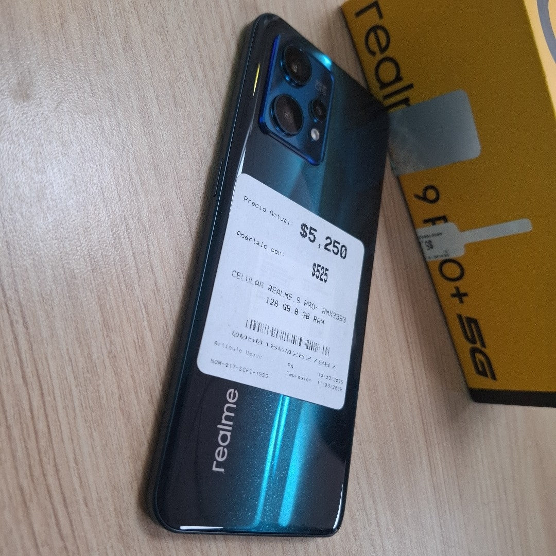 CELULAR REALME 9 PRO+ RMX3393 128 GB 8 GB RAM (SEMINUEVO)