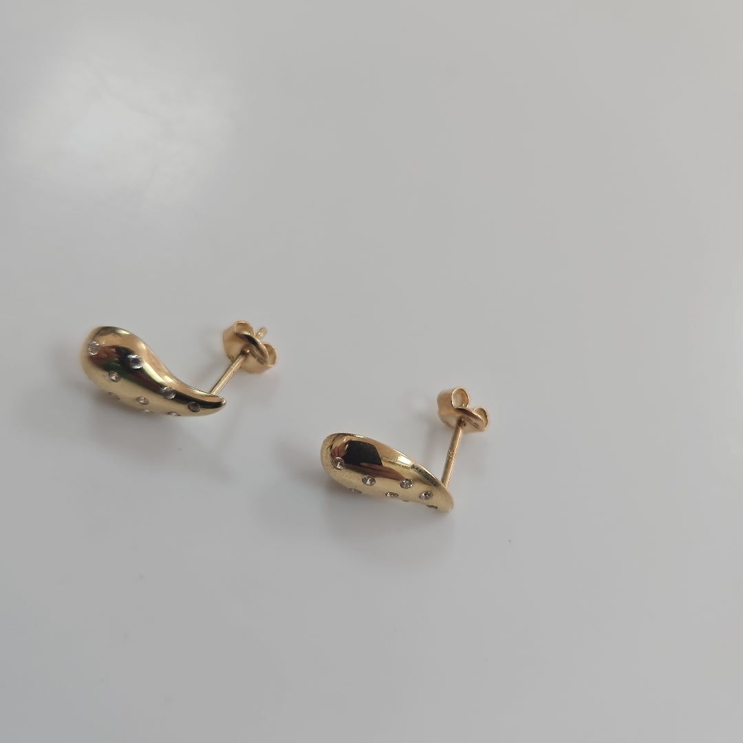 BROQUELES ORO 14K 2 (NUEVO)