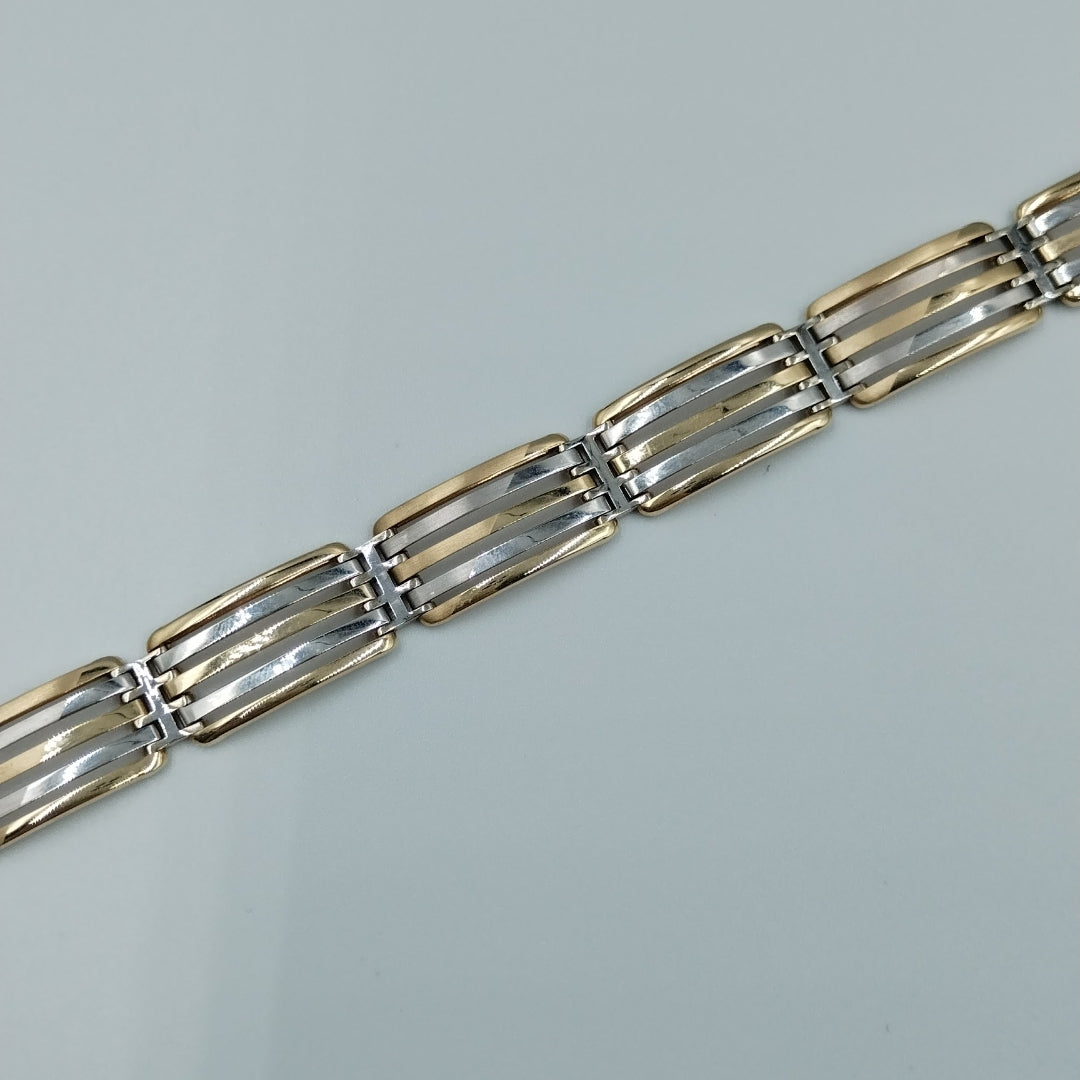 PULSERAS CABALLERO ORO 14K 18.7 (NUEVO)