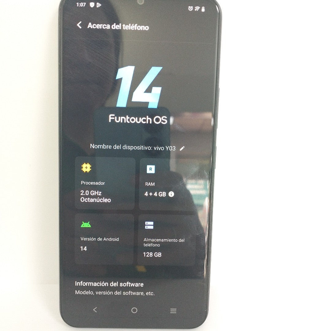 CELULAR VIVO Y03 V2332 (2024) 128 GB 4 GB RAM (SEMINUEVO)