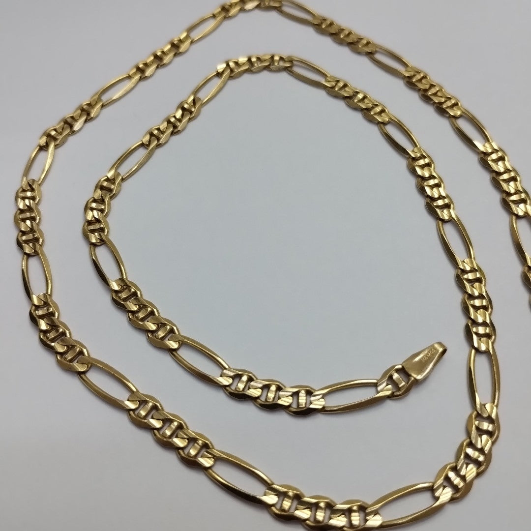 CADENAS CARTIER 3*1 AMARILLA ORO 10K 12.8 (NUEVO)