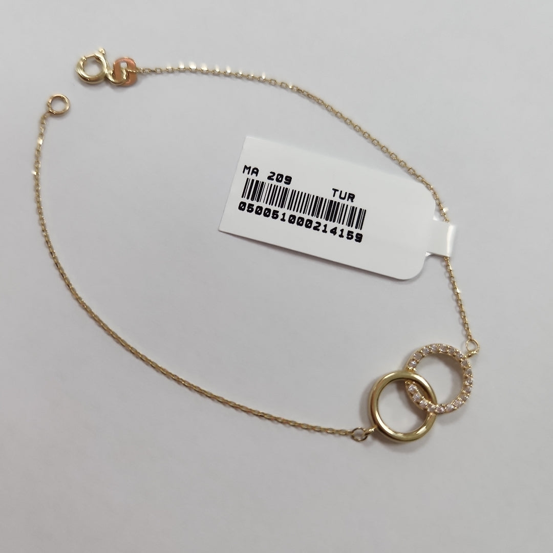 PULSERAS DAMA ORO 14K 1.3 (NUEVO)