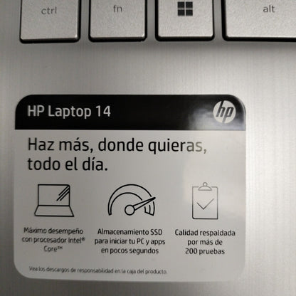 LAPTOP HP 14-DQ0530LA(2024) 256 GB SSD 8 GB RAM (SEMINUEVO)