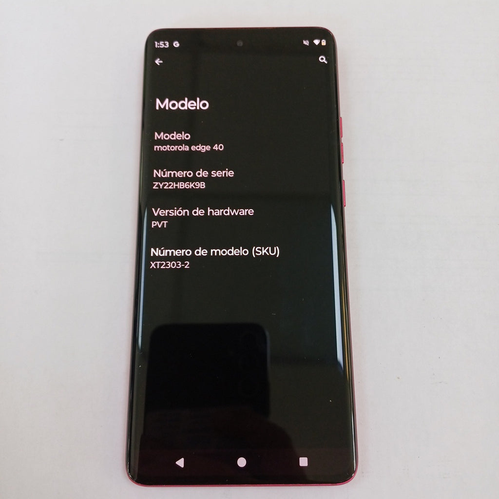 CELULAR MOTOROLA EDGE 40 XT2303-2 (2023) 256 GB 8 GB RAM (SEMINUEVO)