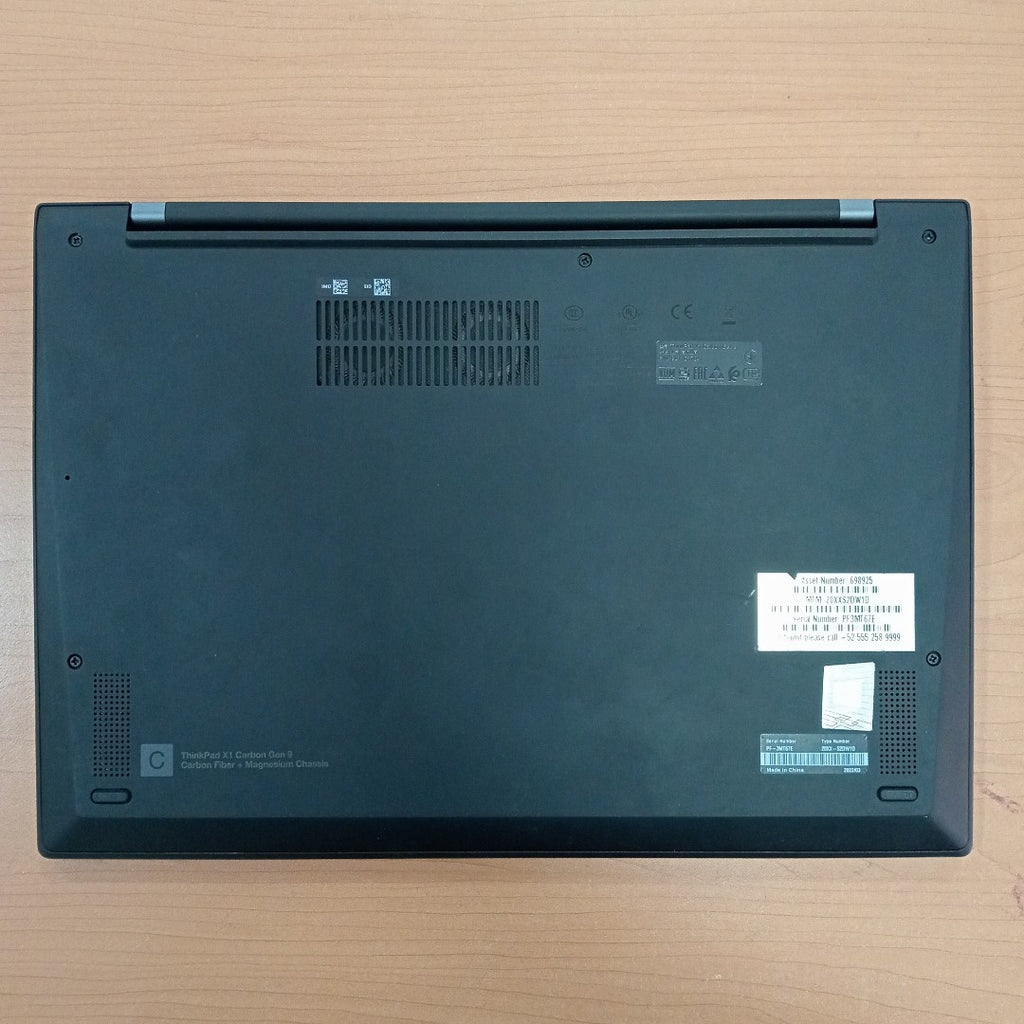 LAPTOP LENOVO THINKPAD X1 CARBON 9TH GEN (2022) 1 TB SSD 16 GB RAM (SEMINUEVO)