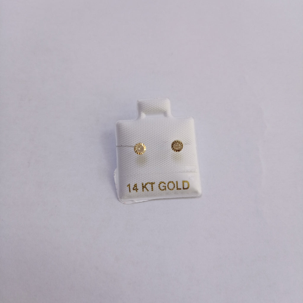 BROQUELES ORO 14K 1 (NUEVO)