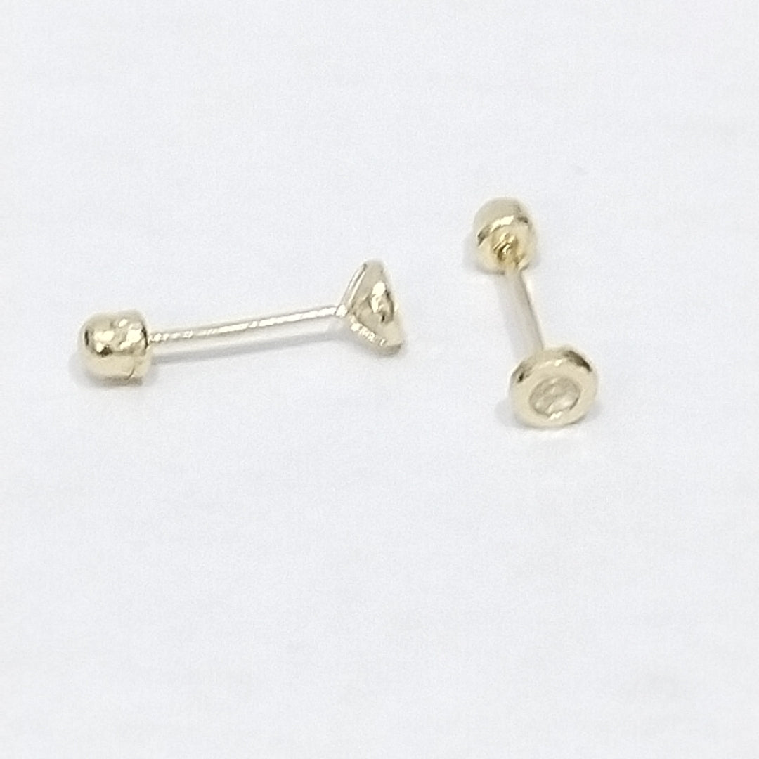 BROQUELES ORO 14K 1 (NUEVO)