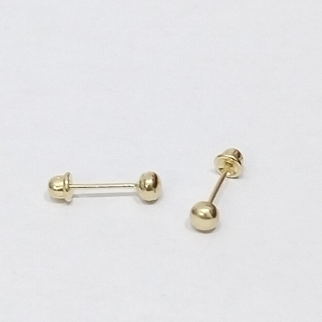 BROQUELES ORO 14K 1 (NUEVO)