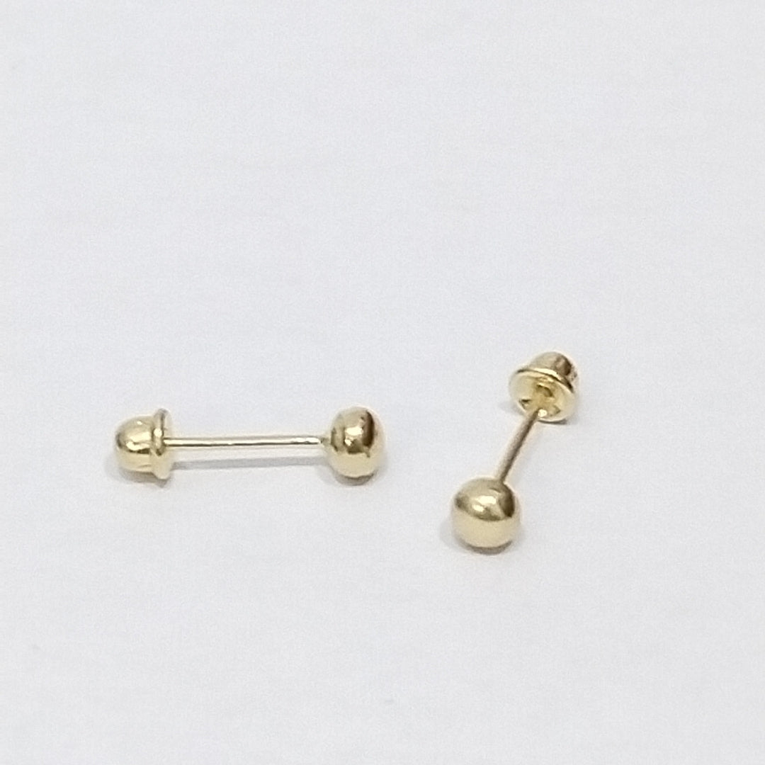 BROQUELES ORO 14K 1 (NUEVO)