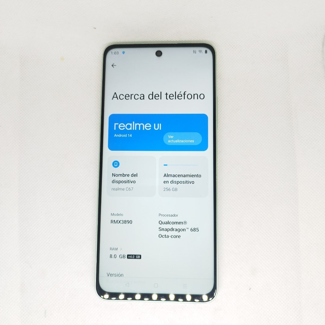 CELULAR REALME C67 RMX3890 (2023) 256 GB 8 GB RAM (SEMINUEVO)