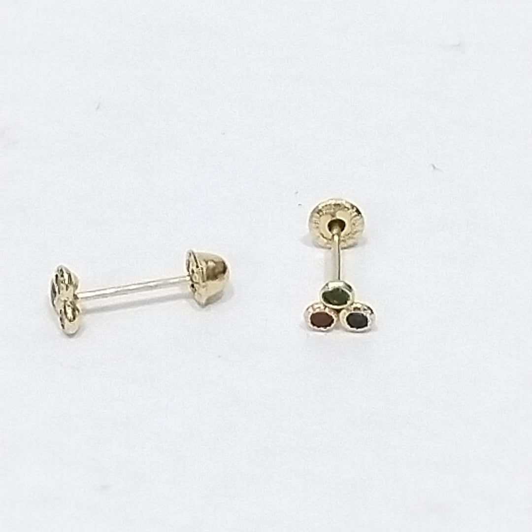 BROQUELES ORO 14K 1 (NUEVO)