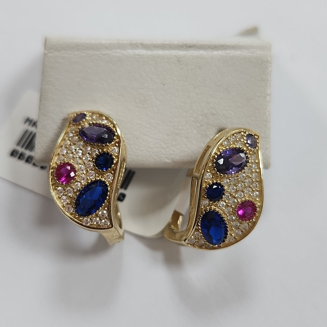 BROQUELES ORO 14K 3.8 (NUEVO)