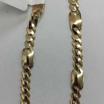 PULSERA CABALLERO MONACO ORO 14K 6.2 (NUEVO)