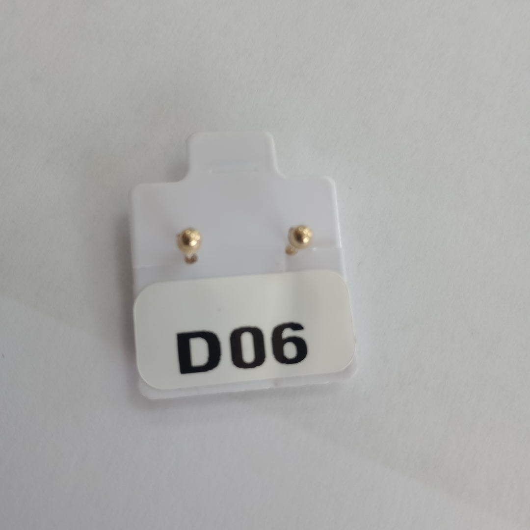 BROQUELES ORO 10K 1 (NUEVO)