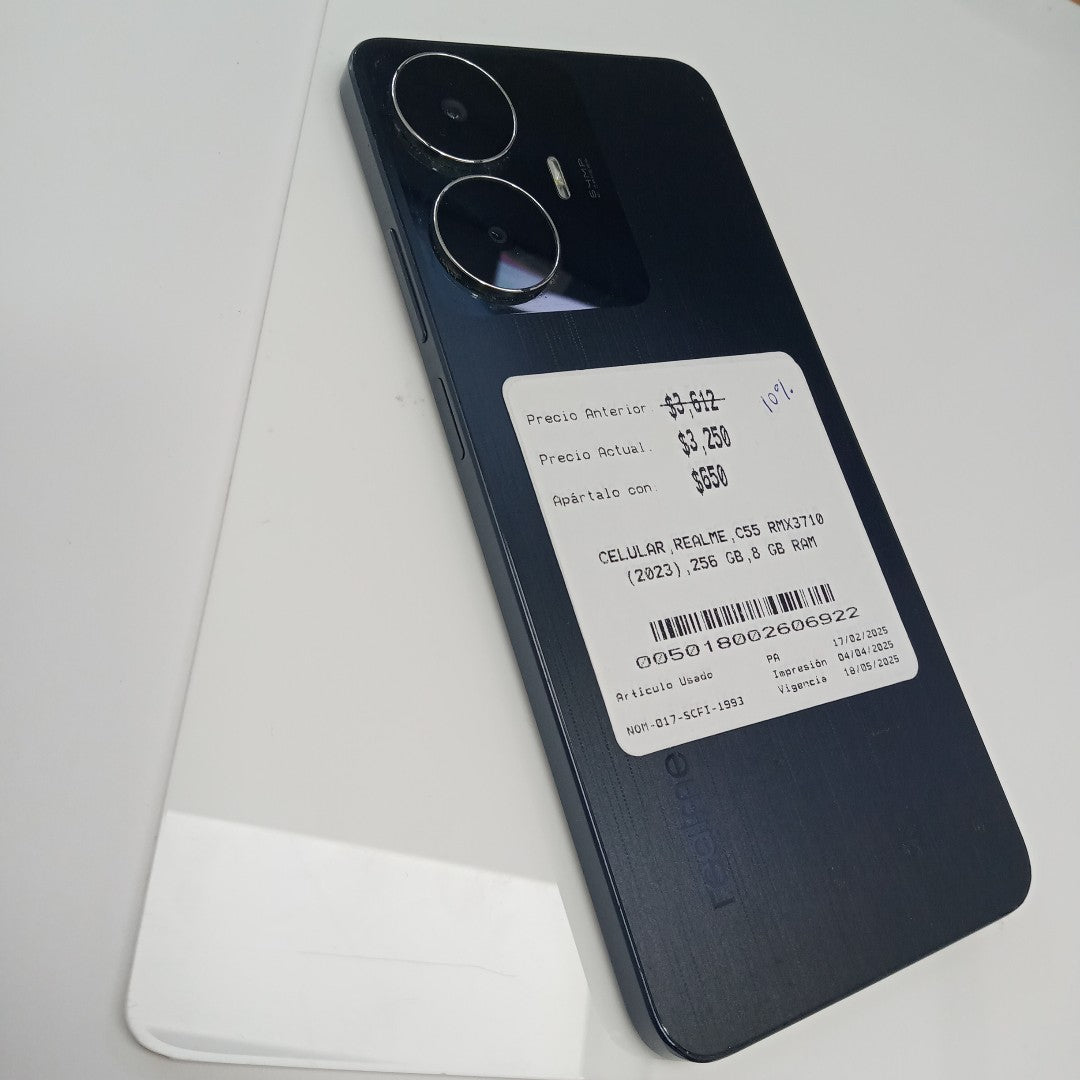 CELULAR REALME C55 RMX3710 (2023) 256 GB 8 GB RAM (SEMINUEVO)