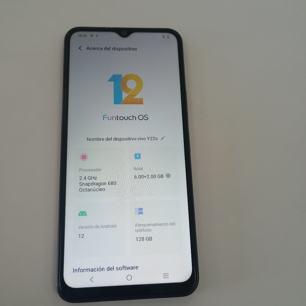 CELULAR VIVO Y22S V2206 128 GB 4 GB RAM