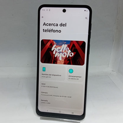 CELULAR MOTOROLA MOTO G55 5G XT2435-1(2024) 256 GB 8 GB RAM (SEMINUEVO)