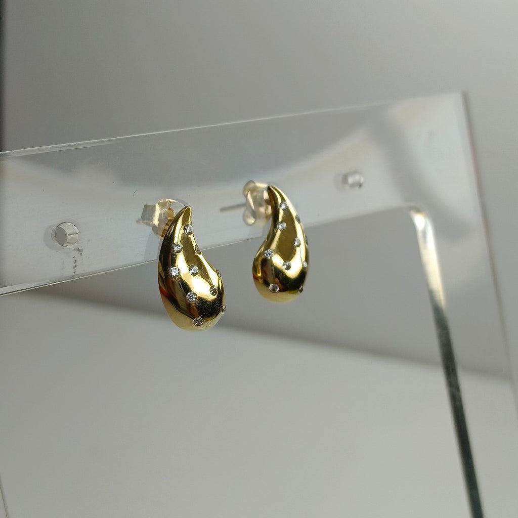 BROQUELES ORO 14K 2 (NUEVO)
