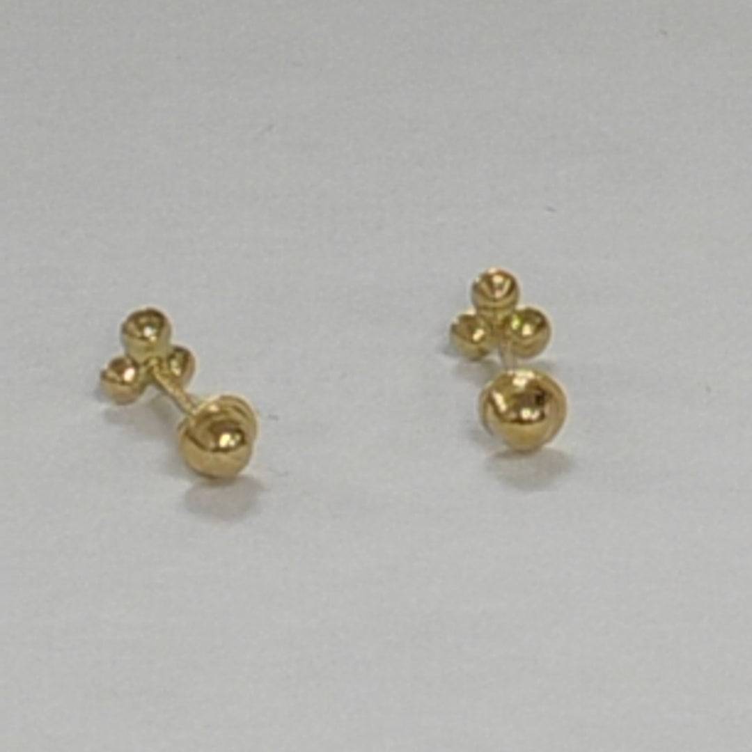 BROQUELES ORO 14K 1 (NUEVO)