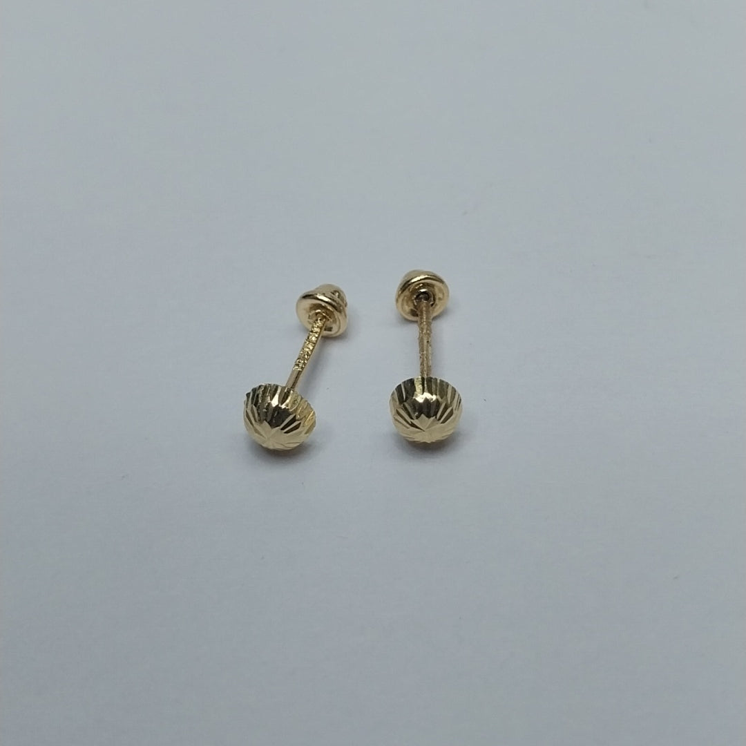 BROQUELES ORO 14K 1 (NUEVO)