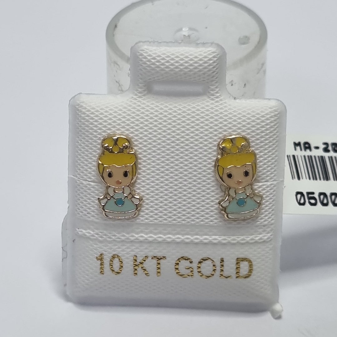 BROQUELES ORO 10K 1 (NUEVO)