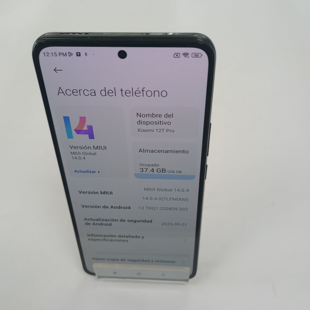 CELULAR XIAOMI 12T PRO 22081212UG 256 GB 12 GB RAM (SEMINUEVO)